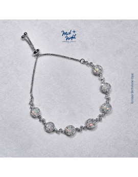 October Birthstone-Opal Bubble Bracelet